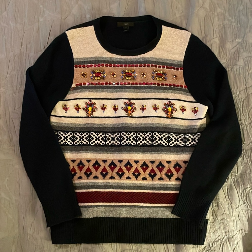 J Crew jeweled sweater